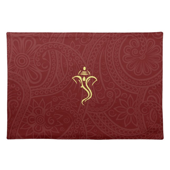 Ganesha Custom Cotton Table Placemats (Front)