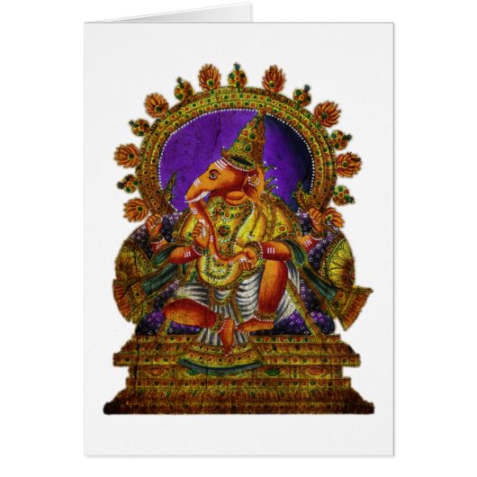 Ganesha Deva antique | make your own background Cards (Front)