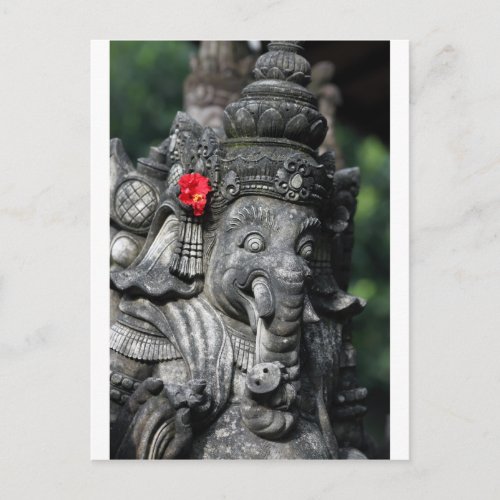 Ganesha elephant Hindu God Postcard