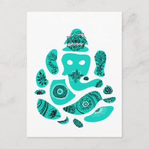 Ganesha Elephant India Postcard