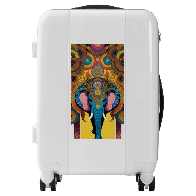 Ganesha Elephant Mandala  Luggage (Front)