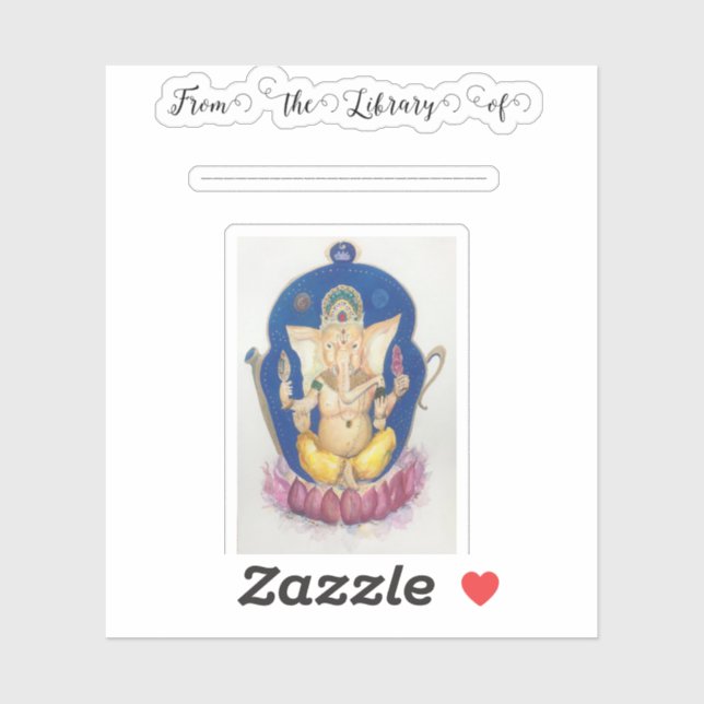 Ganesha Elephant Maureen Girard Sticker (Sheet)