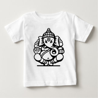 Ganesha Elephant No. 4 (black) Baby T-Shirt
