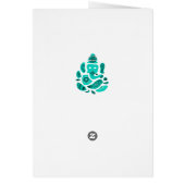 Ganesha Elepnat God Greeting Card (Back)