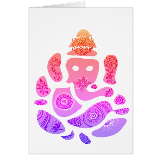 Ganesha Elepnat God Greeting Card (Front)