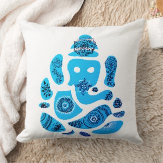Ganesha Elepnat God  Throw Cushion 51 x 51 cm