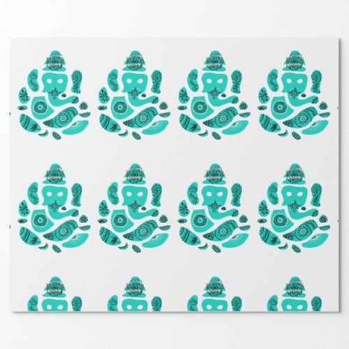 Ganesha Elepnat God  Wrapping Paper 30 in x 6 ft Wrapping Paper