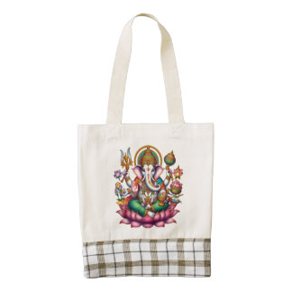 Ganesha God of Fortune Zazzle HEART Tote Bag