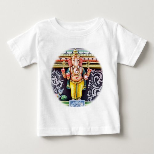 Ganesha God Statue Baby T_Shirt