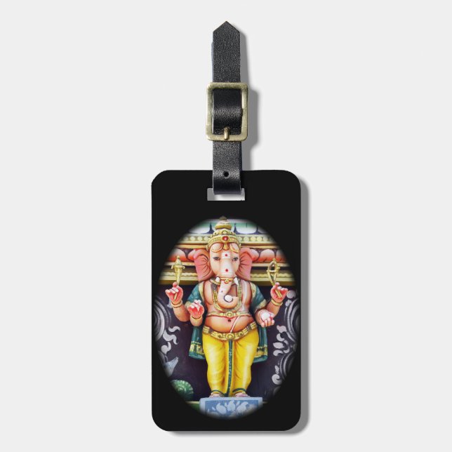 Ganesha God Statue Luggage Tag (Front Vertical)