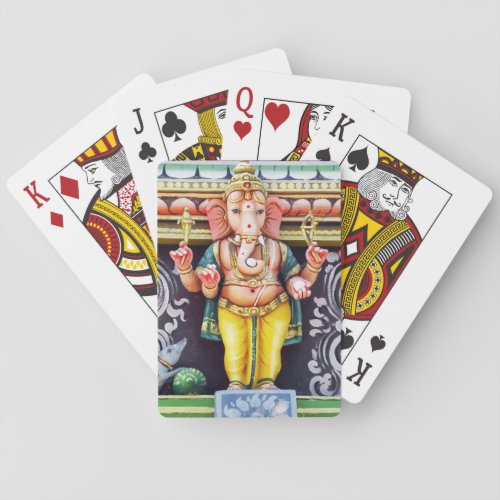 Ganesha God Statue Playing Cards