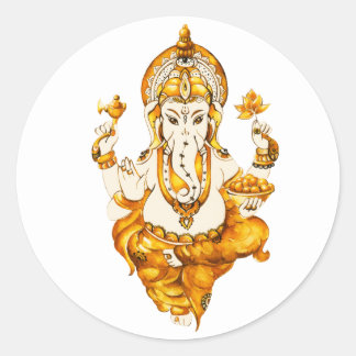 Ganesha Gold Sticker