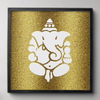 Ganesha Golden Glitter Design