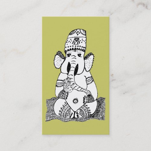 Ganesha Hindu Deity Business Card
