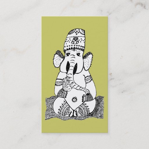 Customizable Ganesha Hindu Deity Business Card