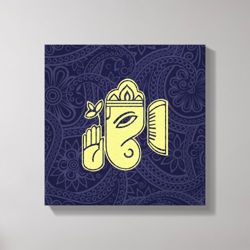 Ganesha Hindu Deity Canvas Wall Art