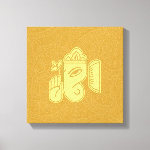 Ganesha Hindu Deity Canvas Wall Art