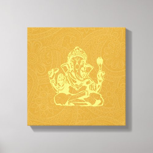 Ganesha Hindu Deity Canvas Wall Art