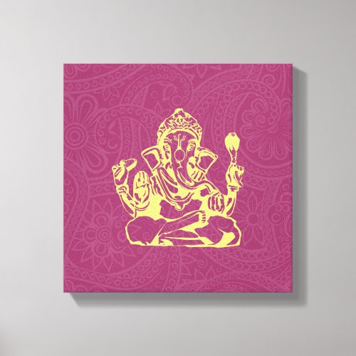 Ganesha Hindu Deity Canvas Wall Art