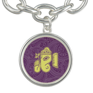 Ganesha Hindu Deity Charm Bracelet