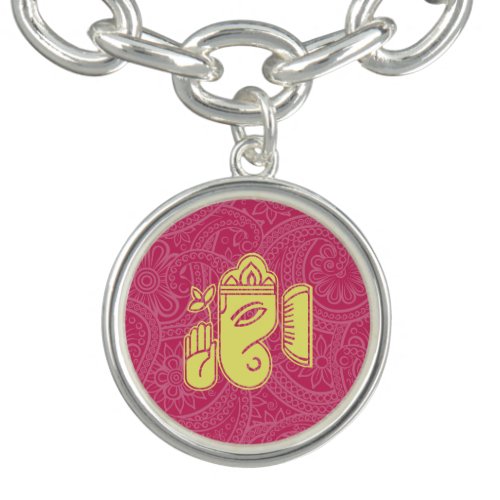 Ganesha Hindu Deity Charm Bracelet