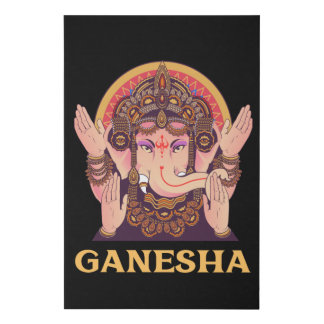 Ganesha Hindu Divinity Faux Canvas Print