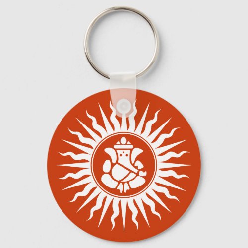 Ganesha Hindu God Sign Keychain