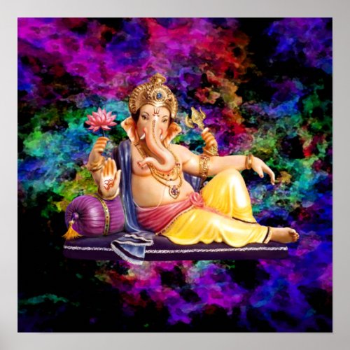 Ganesha in the Spiritual Sky Poster