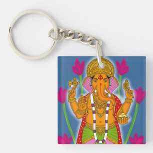 Ganesha Keychain & Devotional Keyring
