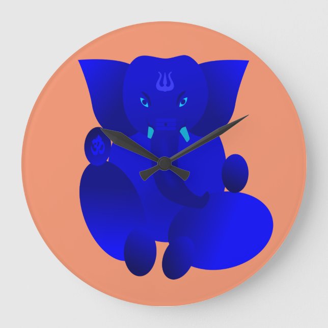Ganesha Large Clock (Front)