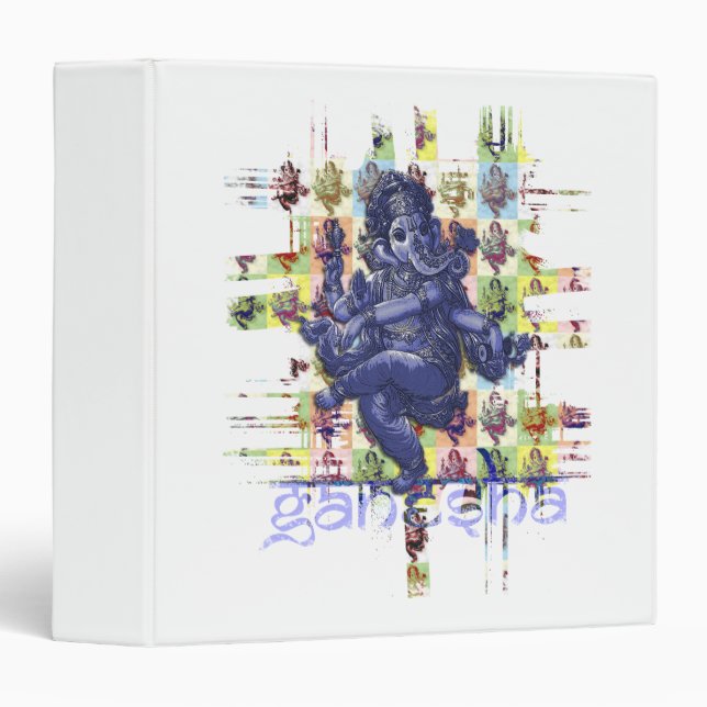 GANESHA | make your own background 3 Ring Binder (Front/Spine)