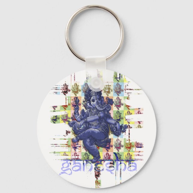 GANESHA | make your own background Keychain (Front)