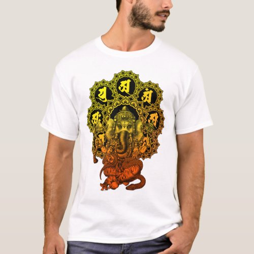Ganesha Mandala2 T_Shirt