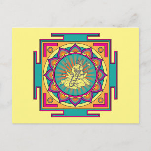 Ganesha Mandala Postcard