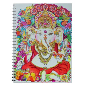 Ganesha Notebook by Oxanacats at Zazzle