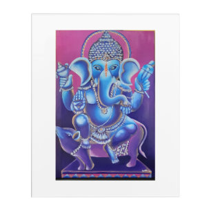 Ganesha Original Handmade Acrylic Painting Print