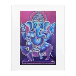 Ganesha Original Handmade Acrylic Painting Print