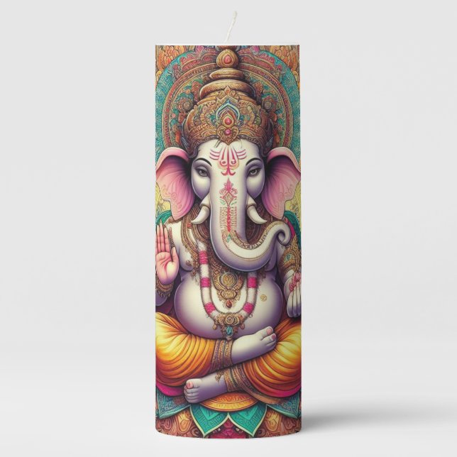 Ganesha Prayer Candle (Front)