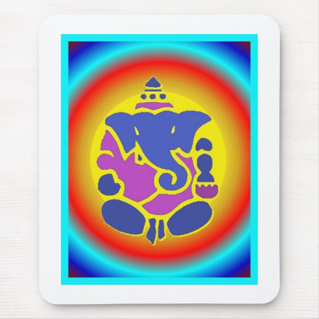 Ganesha rainbow mousepad (Front)
