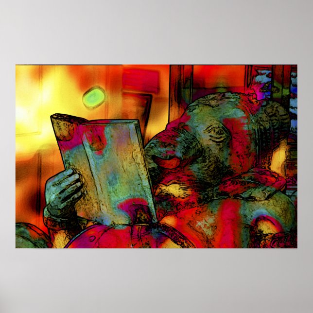 Ganesha reading poster (Front)