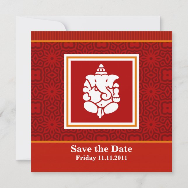 Ganesha Save the Date (Front)