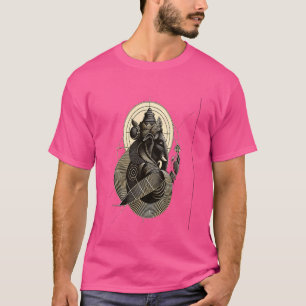 Ganesha, Spiritual Hindu Ganesh Indian Yoga god, M T-Shirt