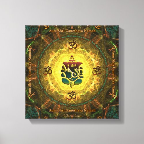 Ganesha _ Success Victory Prosperity Knowledge Canvas Print