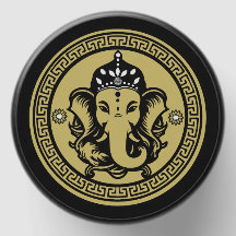 Ganesha Themed Hindu Art Print