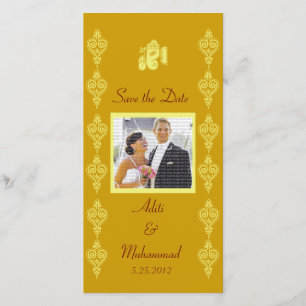 Ganesha Wedding Save the Date Photo Cards