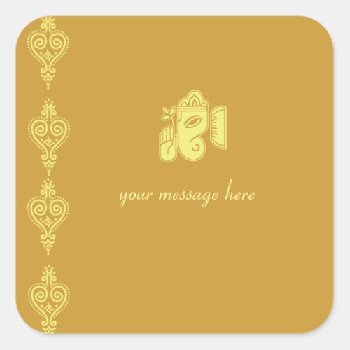 Ganesha Wedding Stickers