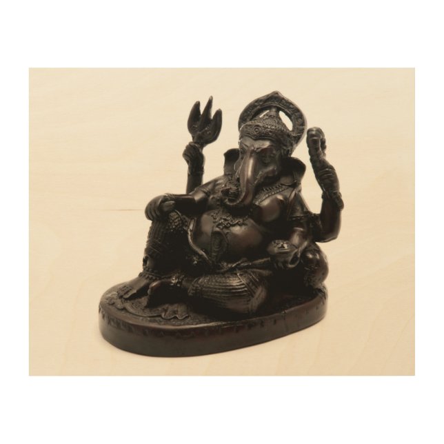 Ganesha Wood Wall Art (Front)