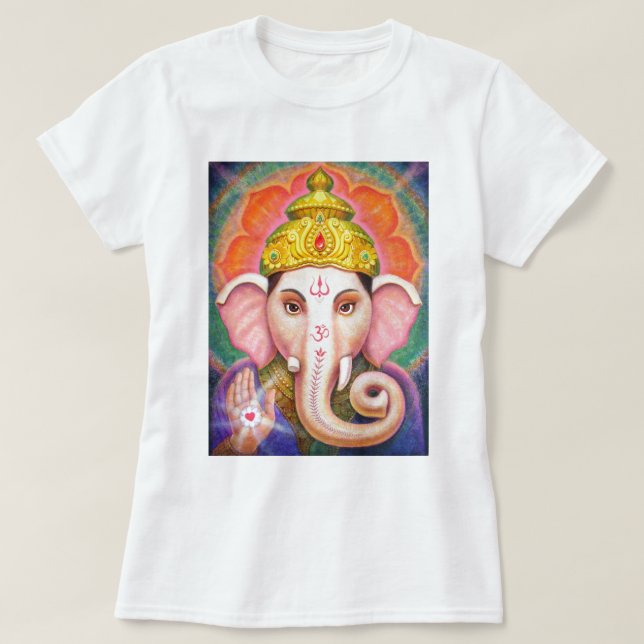 Ganesha's Blessings T-Shirt (Design Front)