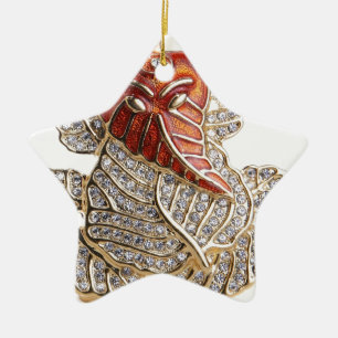 GANESHJI DIAMOND DESIGNS CERAMIC ORNAMENT