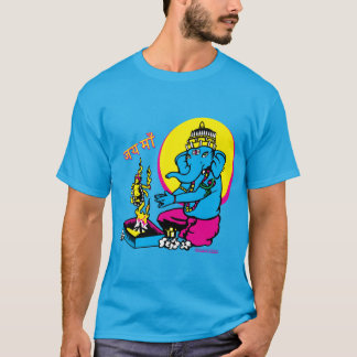 Ganesh's Puja to Ma Jah Sunny Arts Design Tshirt